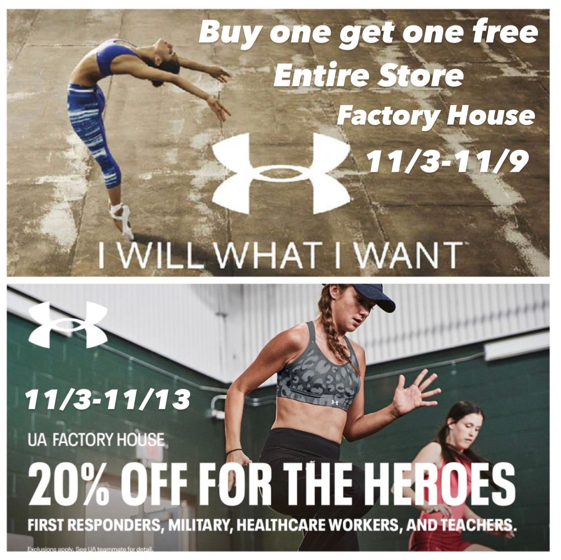 Entire Store BOGO Free / Increased First Responder Event Outlet