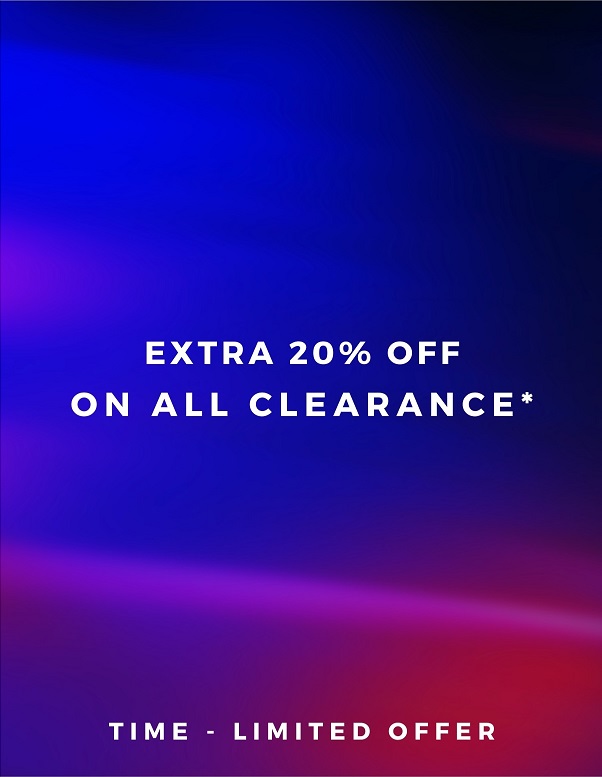 EXTRA 20% OFF ALL CLEARANCE icon