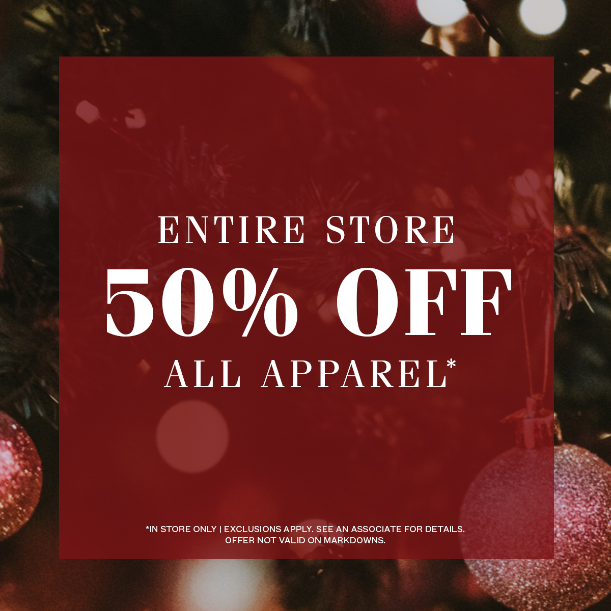 POLO RALPH LAUREN: COME SHOP THE ENTIRE STORE! 50% OFF ALL APPAREL! icon
