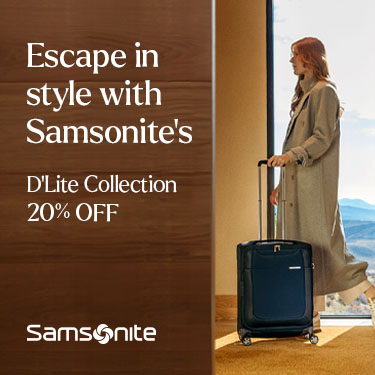 ESCAPE IN STYLE WITH SAMSONITE icon