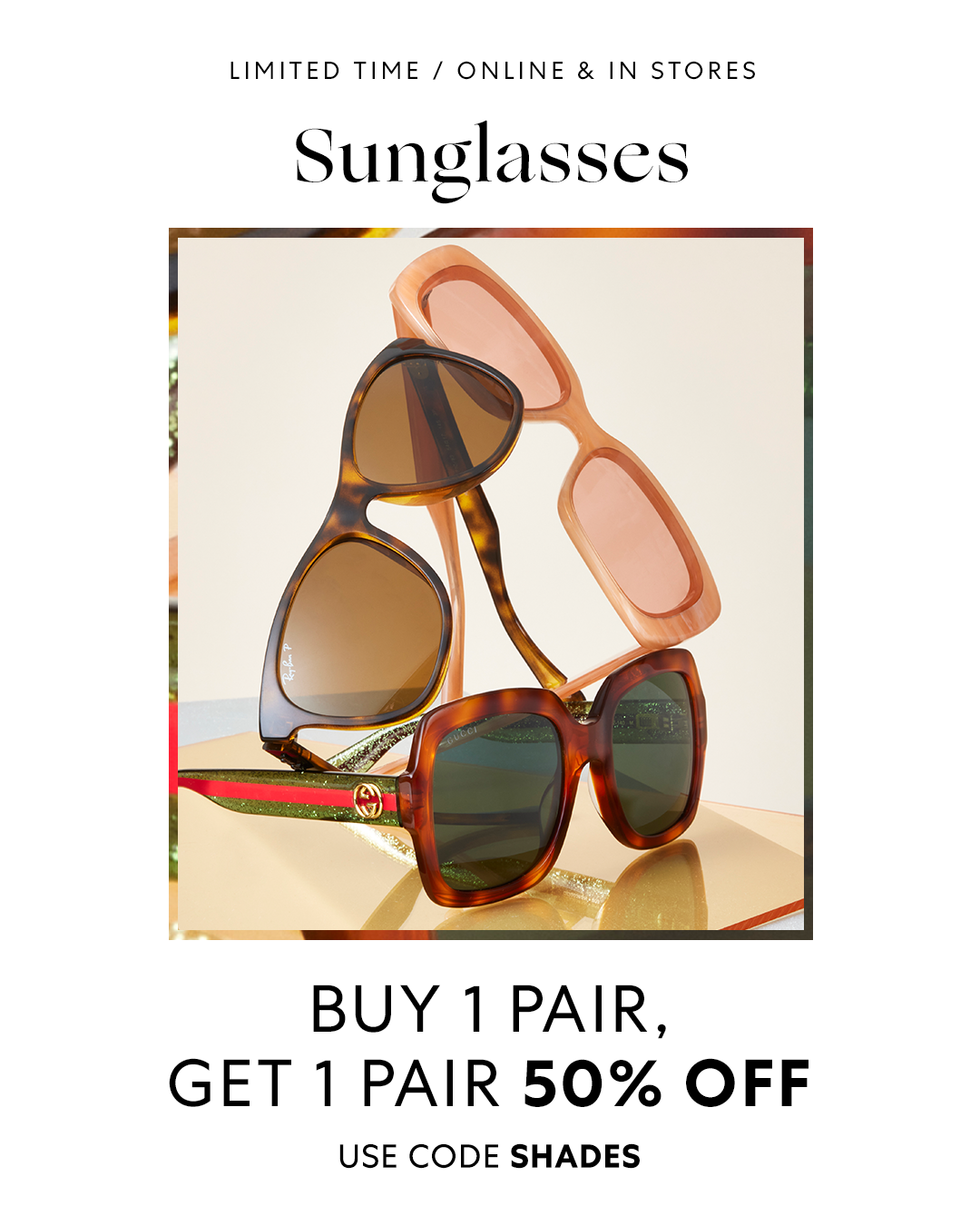 Saks Off 5th – Sunglasses: Buy One, Get One 50% OFF icon