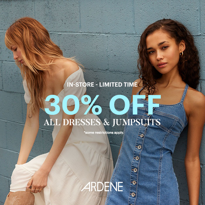 Ardene – 30% off on all dresses &amp; jumpsuits icon