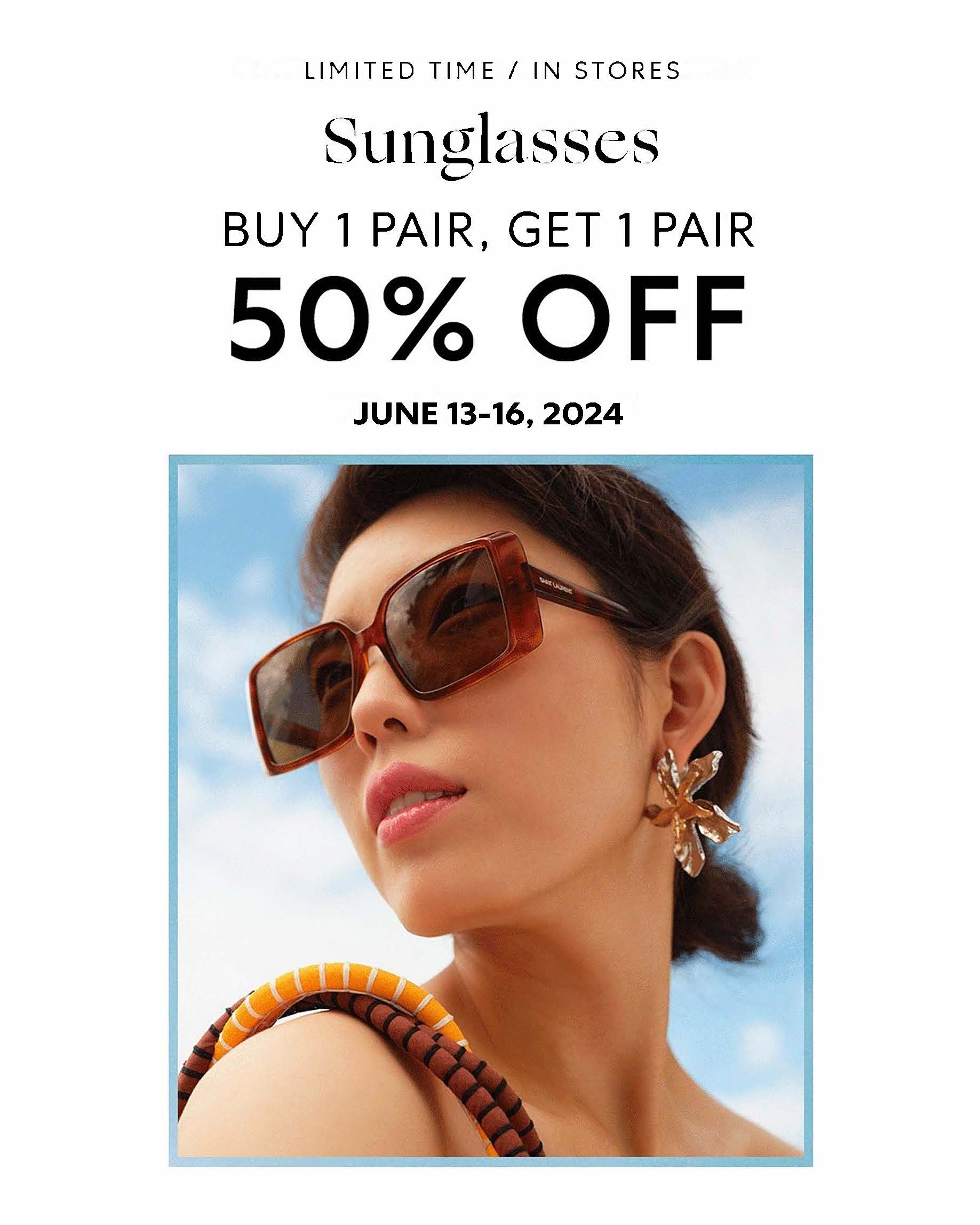 Saks off 5th – Sunglasses Buy One, Get One 50% OFF! icon
