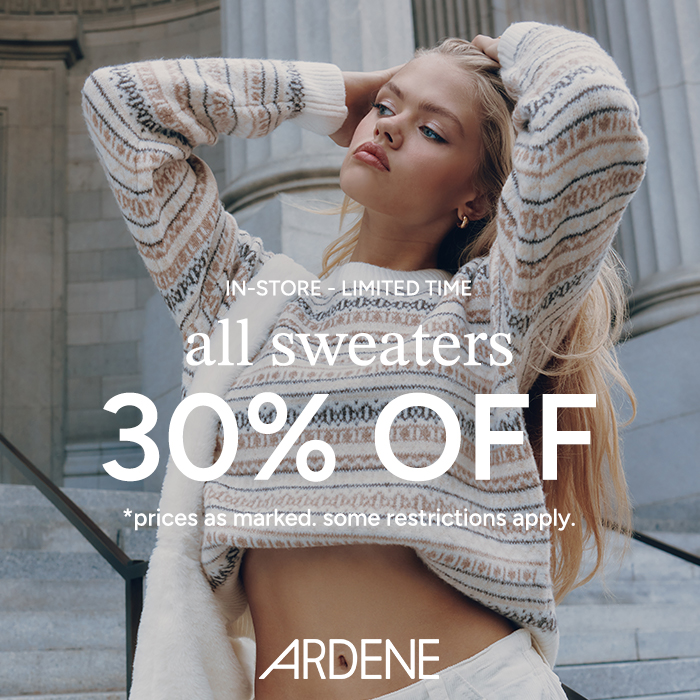Ardene – 30% off sweaters #ardenelove icon