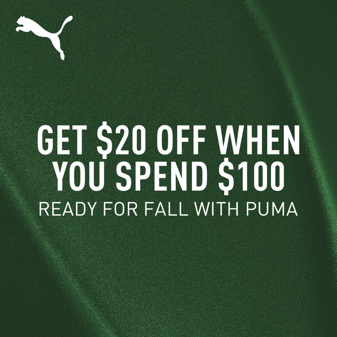 READY FOR FALL AT THE PUMA OUTLET icon
