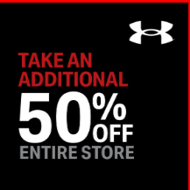 Under Armour – Entire Store 50% off/Clearance additional 50%-70%off *Some exclusions may apply* icon