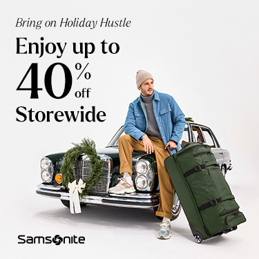 Samsonite – BRING ON THE HOLIDAY HUSTLE icon