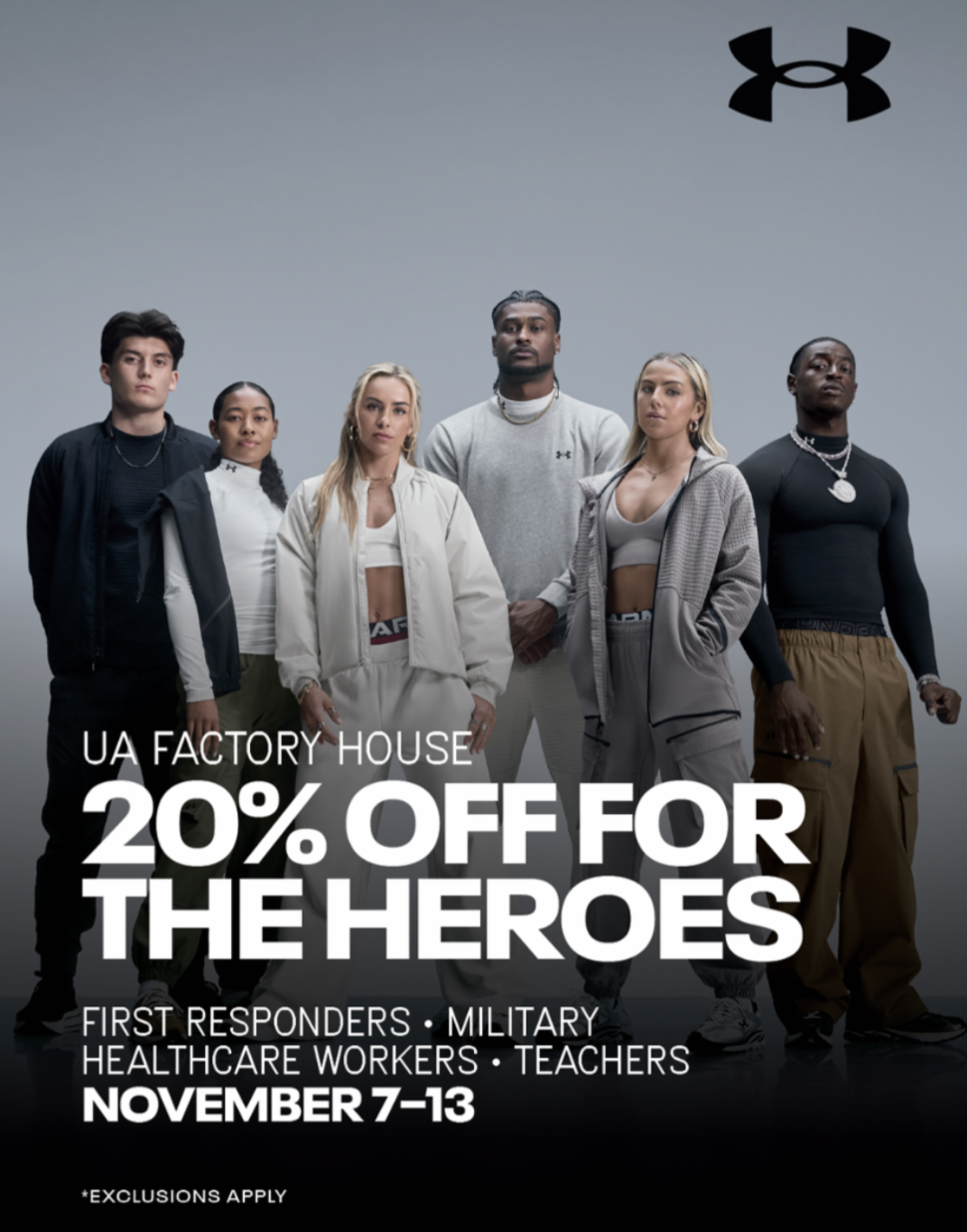 Under Armour – Frontline Workers get an additional 20% Off /Entire Store 50% Off! icon