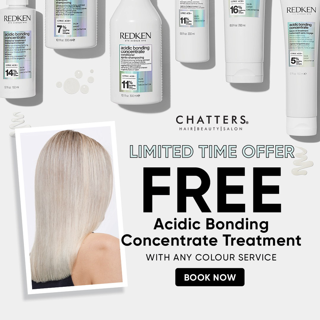 Chatters – Enjoy a Free Redken Treatment with Your Next Colour Service at Chatters! 🩷✨ icon