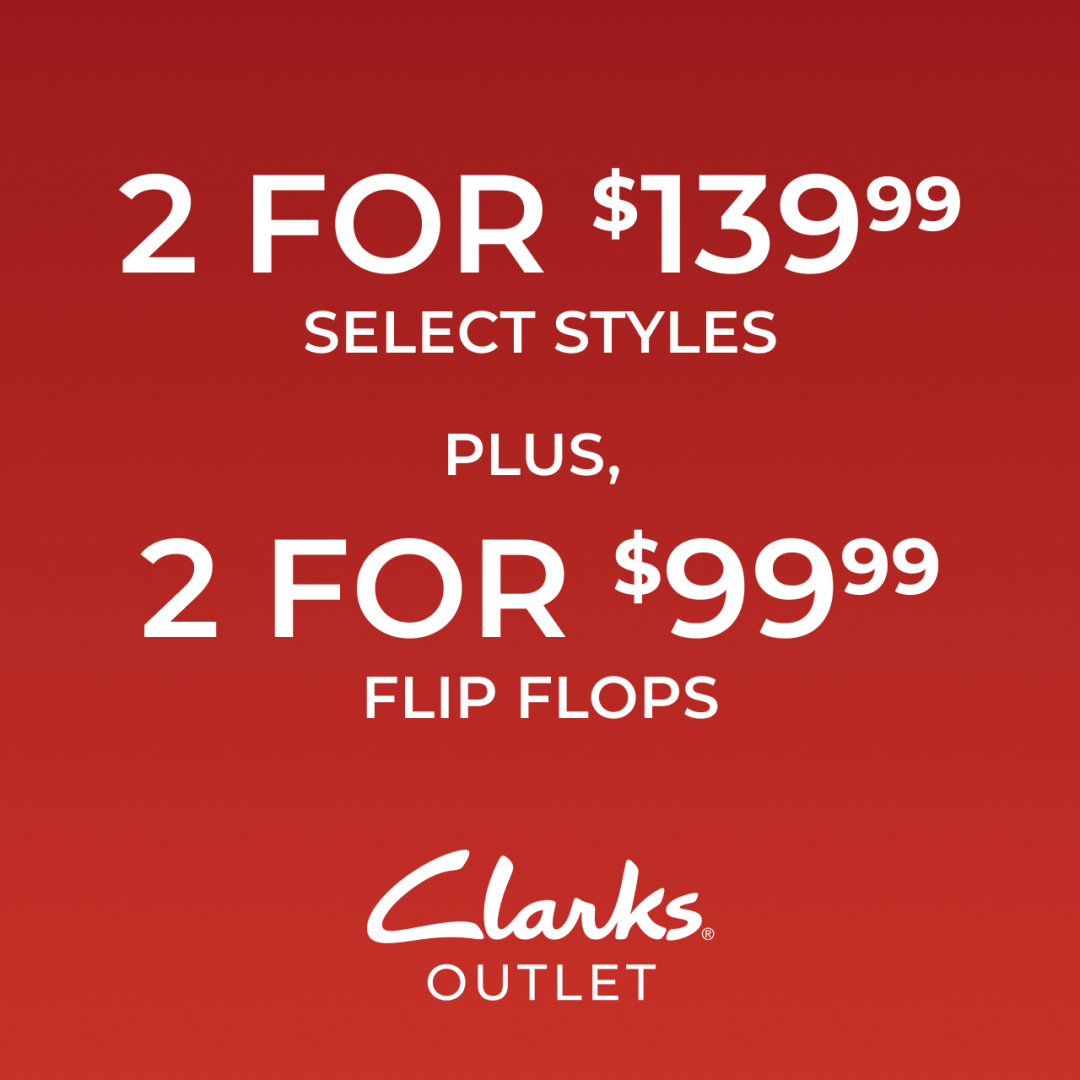 Clarks – Summer Savings! 2 for $139.99 icon