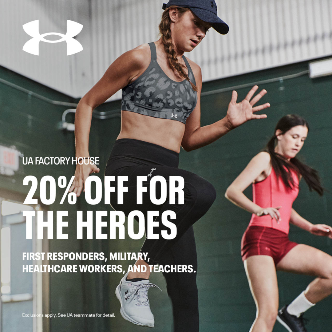 Under Armour Factory House – 20% off for the heroes at your local UA Factory House icon