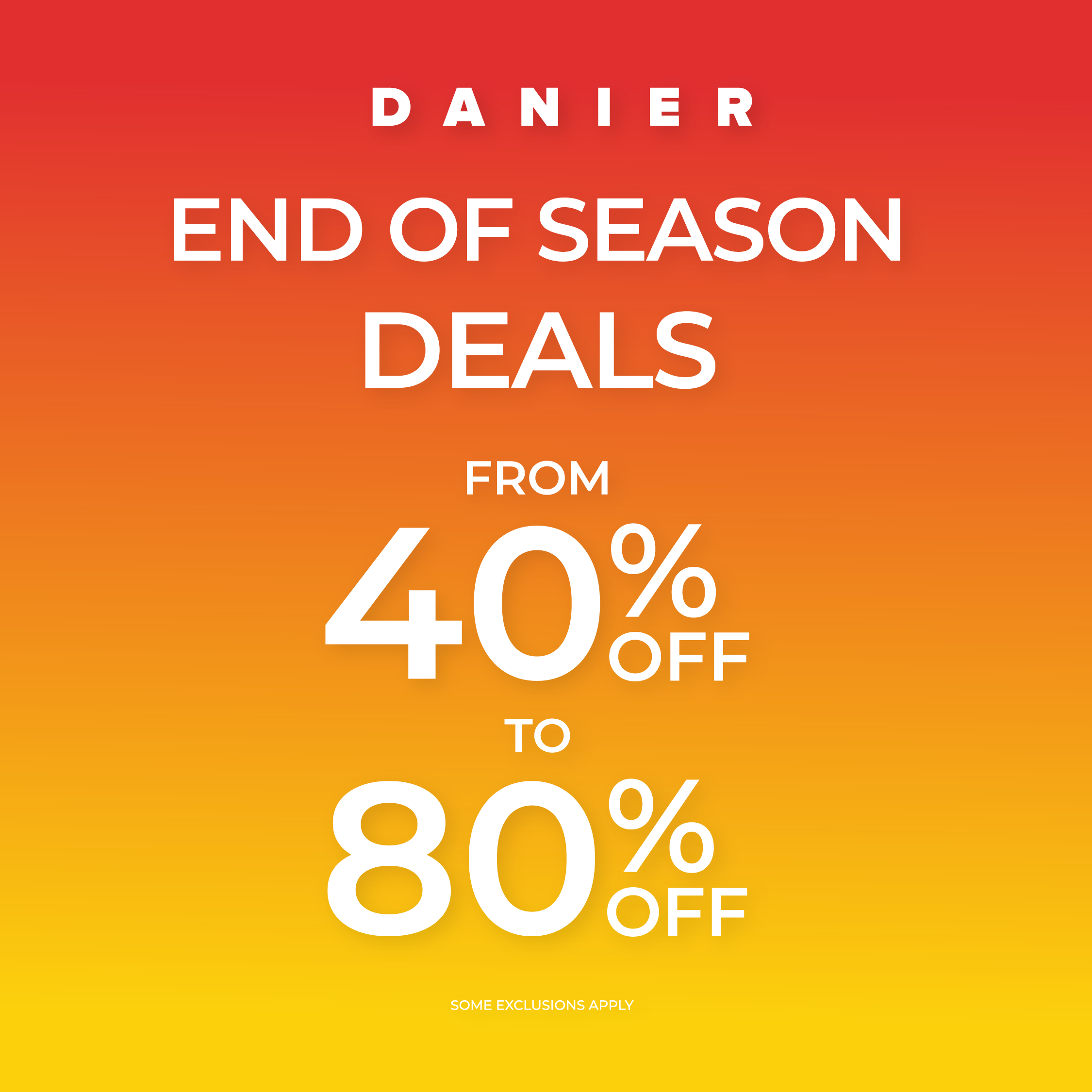 END OF SEASON DEALS icon