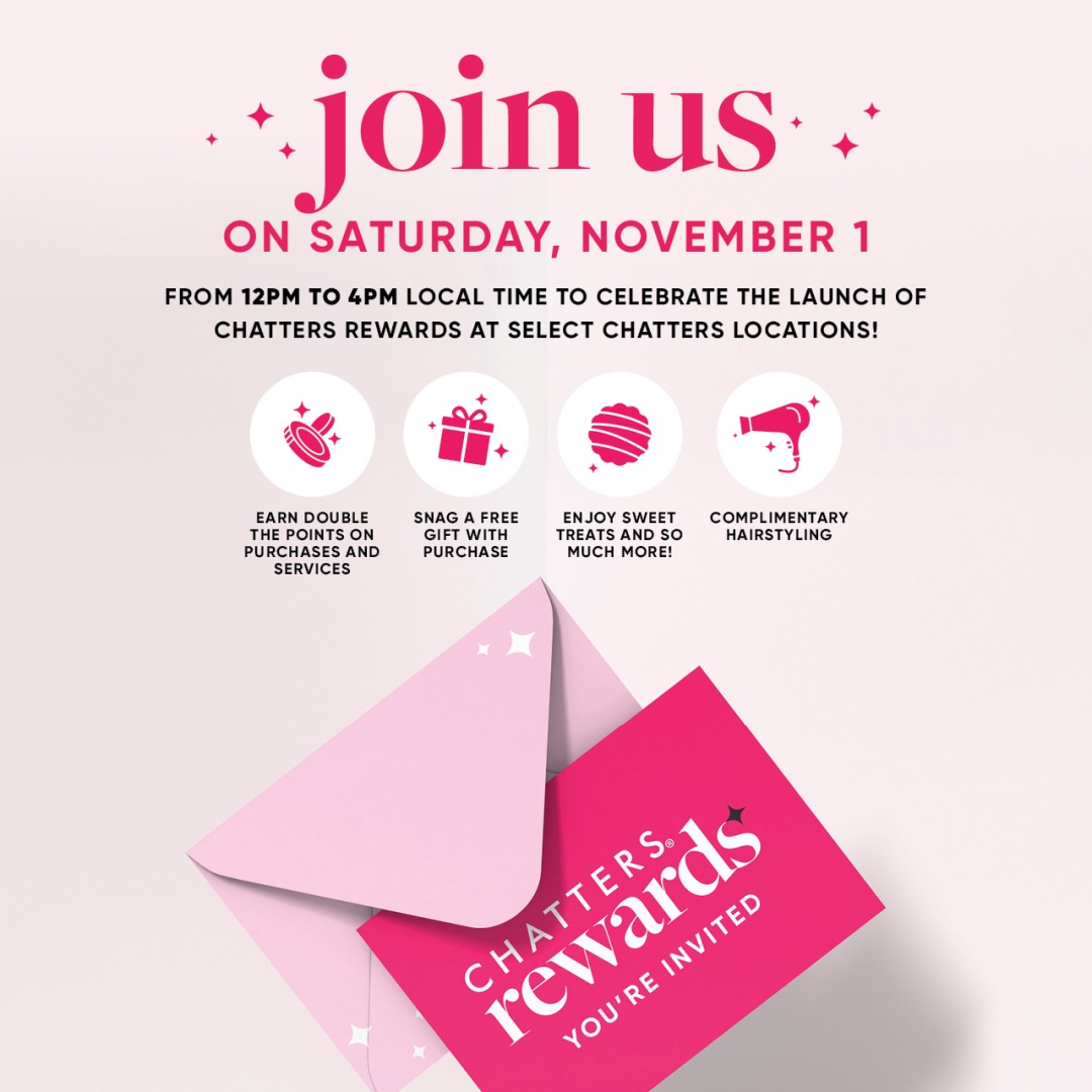 Join Us On November 1st to Celebrate Chatters Rewards icon