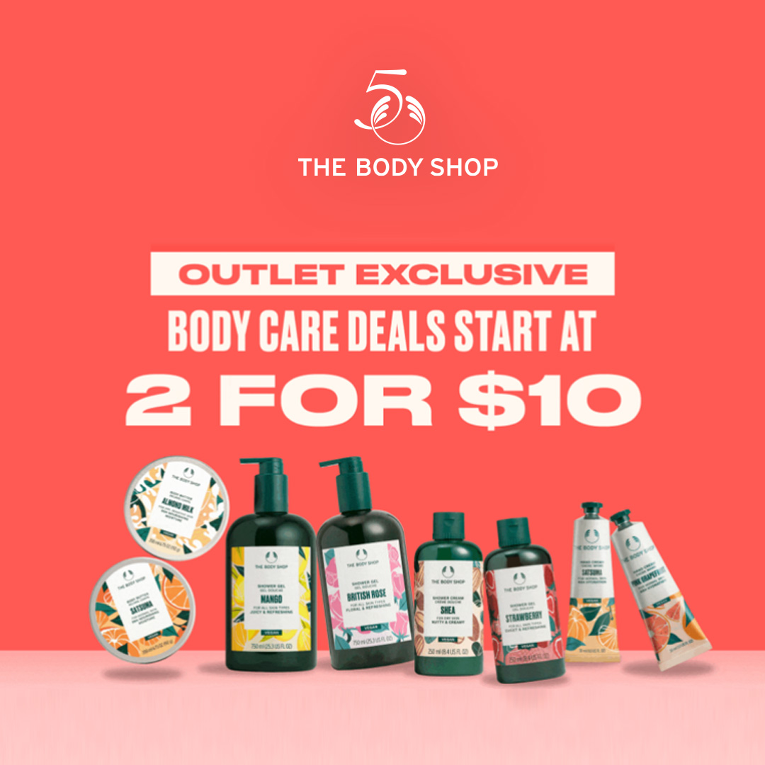 Body Care Deals Start at 2 for $10 icon
