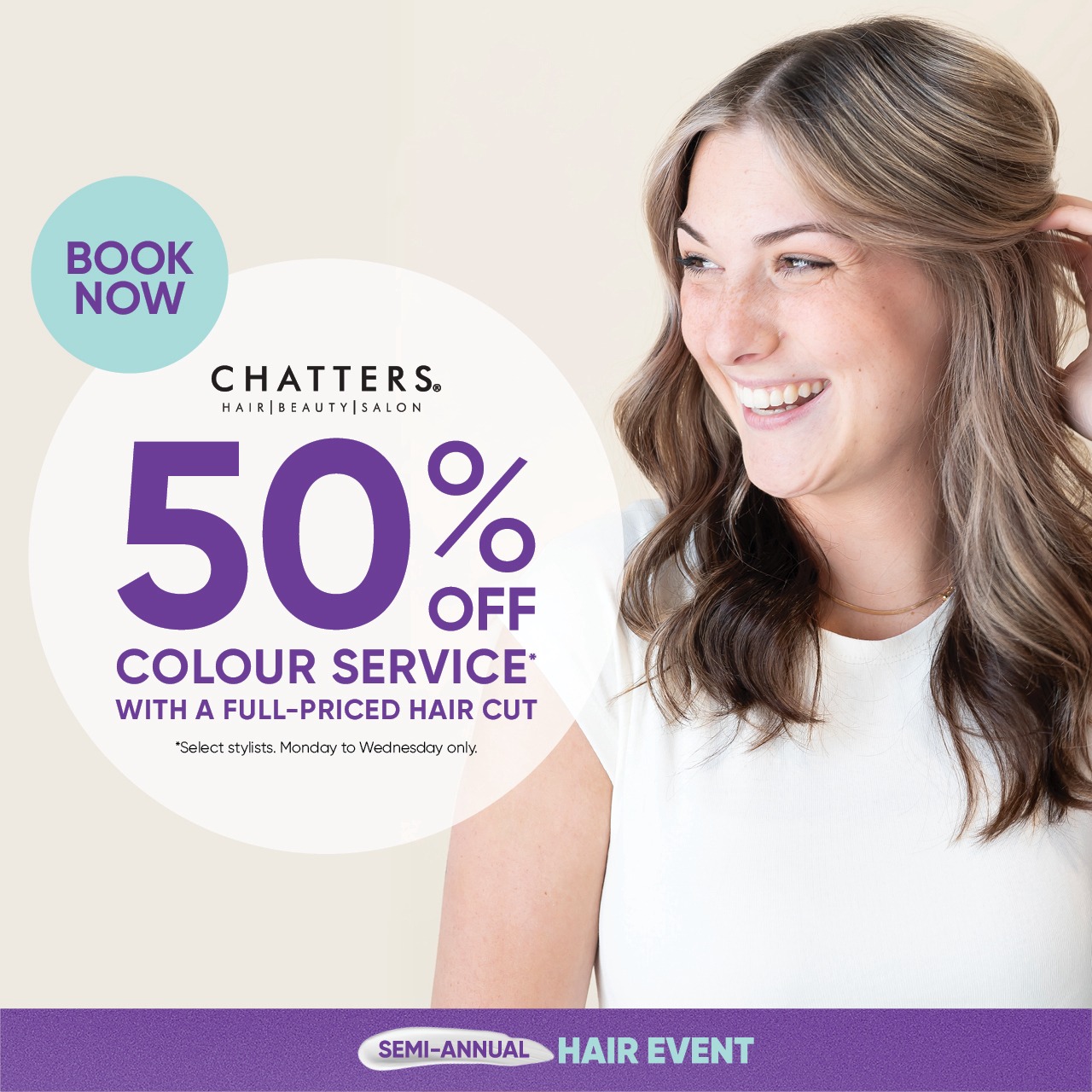 Refresh Your Look at Chatters & Save 50%! icon